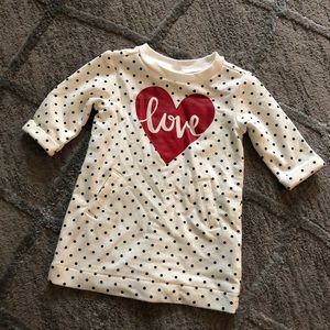 LOVE Polka Dot Tunic